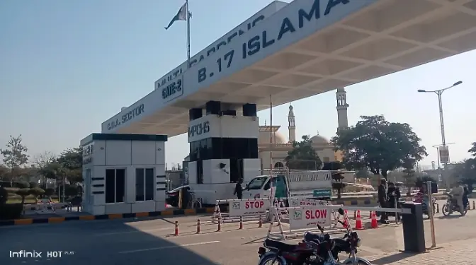 Gate 2 of B17 Islamabad
